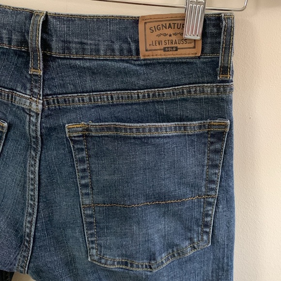 Signature by Levi Strauss Blue Straight-Leg Jeans - Picture 12 of 14